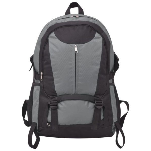 VidaXL Mochila para caminhadas 40 L preto e cinzento - Image 2