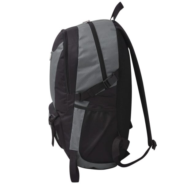 VidaXL Mochila para caminhadas 40 L preto e cinzento - Image 3