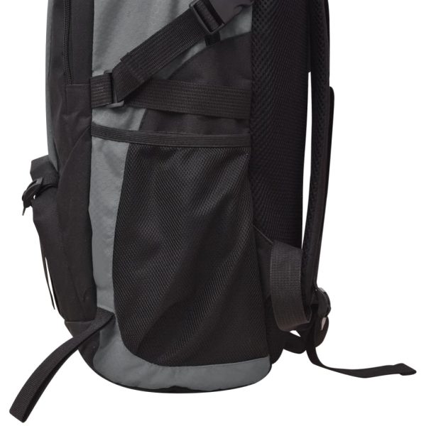 VidaXL Mochila para caminhadas 40 L preto e cinzento - Image 5