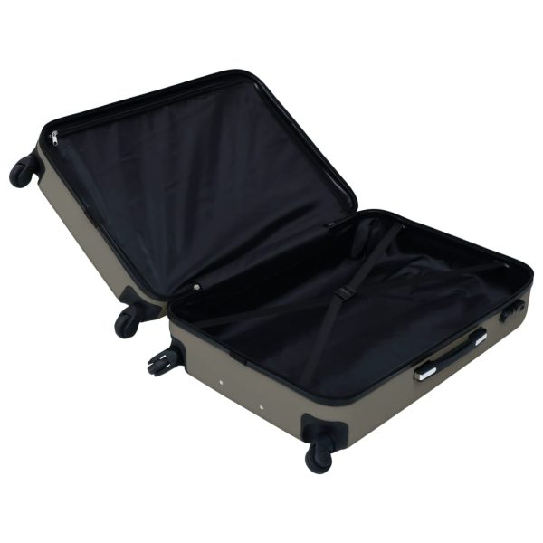 Conjunto de tróleis estojo rígido 2 pcs ABS antracite - Image 10