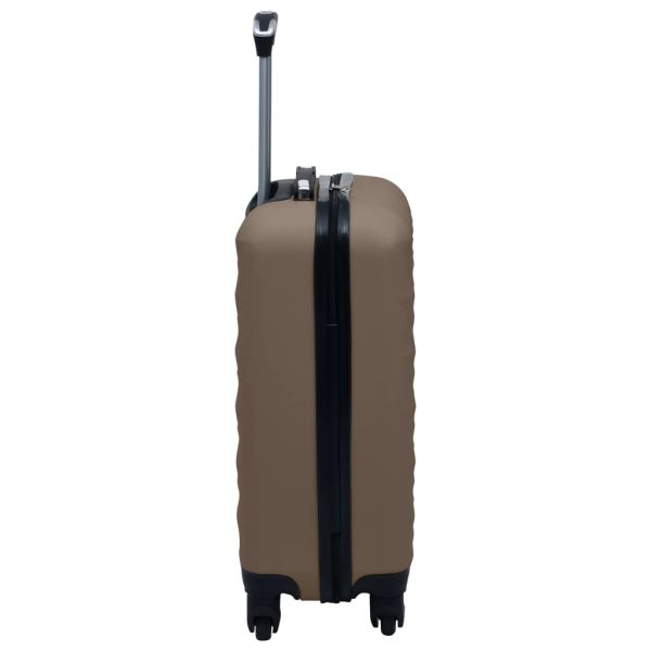 Conjunto de tróleis estojo rígido 2 pcs ABS castanho - Image 8