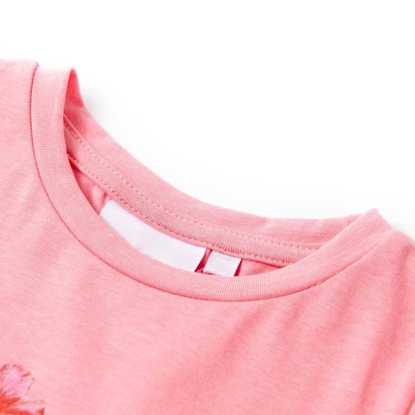 T-shirt para criança rosa-néon 116 - Image 3