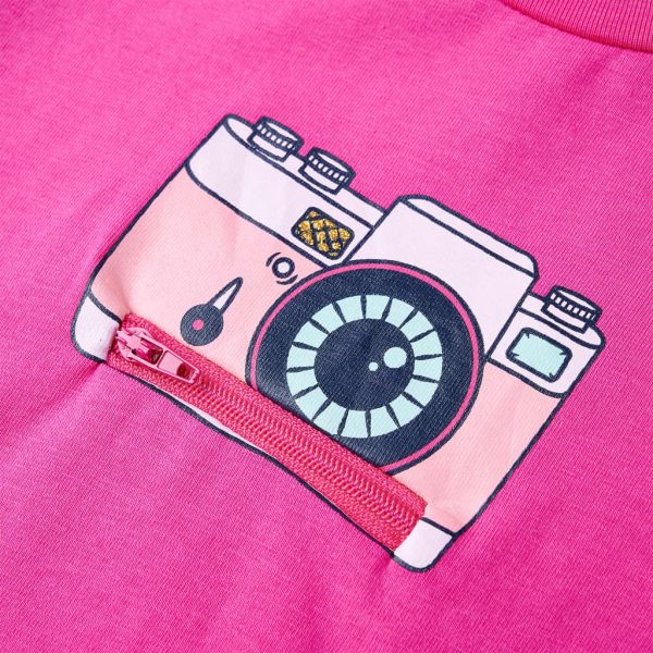 T-shirt de criança rosa-escuro 104 - Image 4