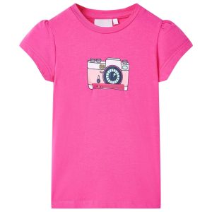 T-shirt de criança rosa-escuro 116