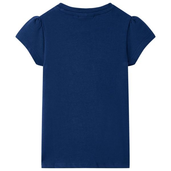 T-shirt infantil azul-escuro 92 - Image 2