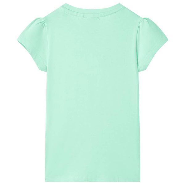T-shirt de criança verde brilhante 128 - Image 2
