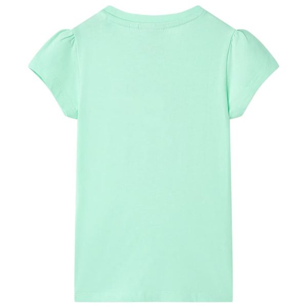 T-shirt de criança verde brilhante 140 - Image 2