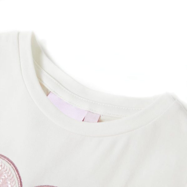 T-shirt infantil cor cru 104 - Image 3