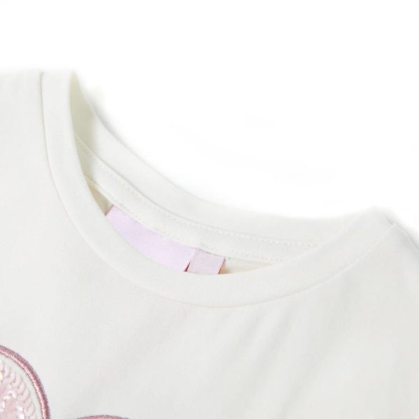 T-shirt infantil cor cru 128 - Image 3