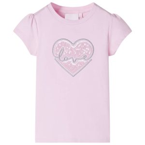 T-shirt de criança rosa-claro 104