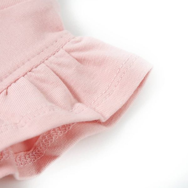 T-shirt para criança manga com folhos rosa-claro 140 - Image 5