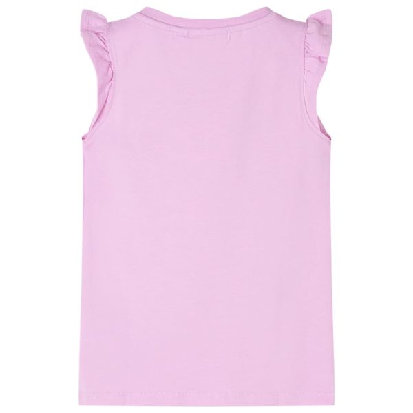 T-shirt para criança manga com folhos lilás 116 - Image 2