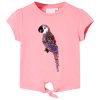 T-shirt de criança rosa fluorescente 116