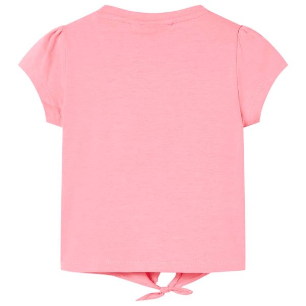 T-shirt de criança rosa fluorescente 128 - Image 2