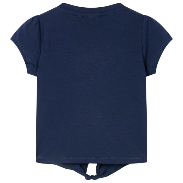 T-shirt infantil azul-escuro 128 - Image 2