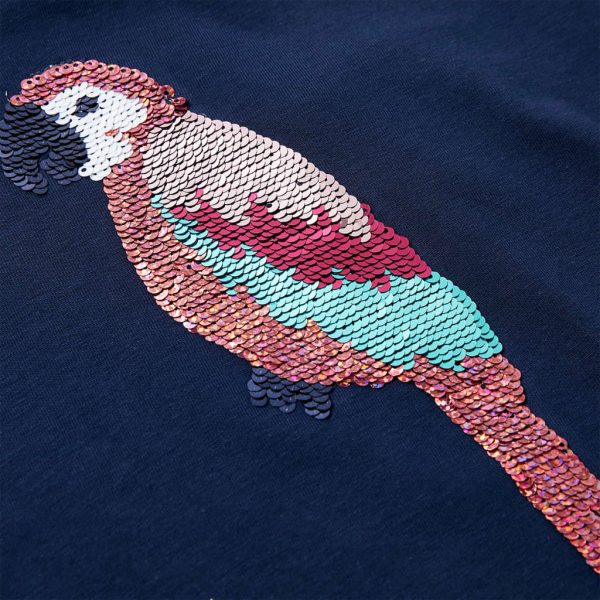 T-shirt infantil azul-escuro 128 - Image 4