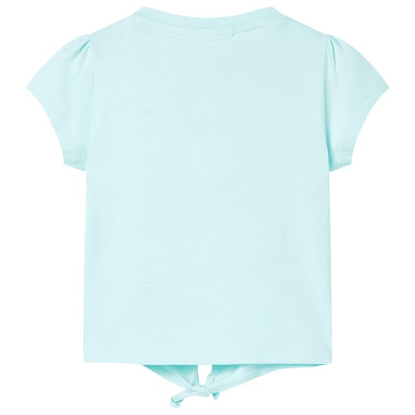 T-shirt de criança ciano-claro 92 - Image 2