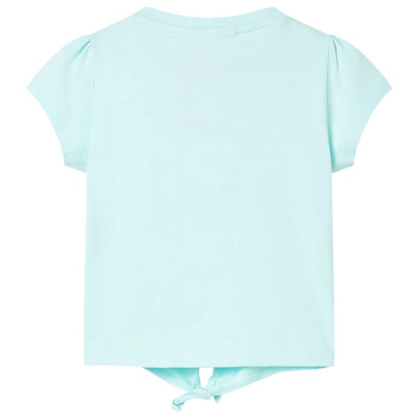 T-shirt de criança ciano-claro 116 - Image 2