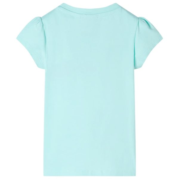 T-shirt de criança ciano-claro 116 - Image 2