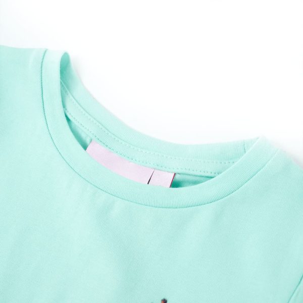 T-shirt de criança ciano-claro 116 - Image 3