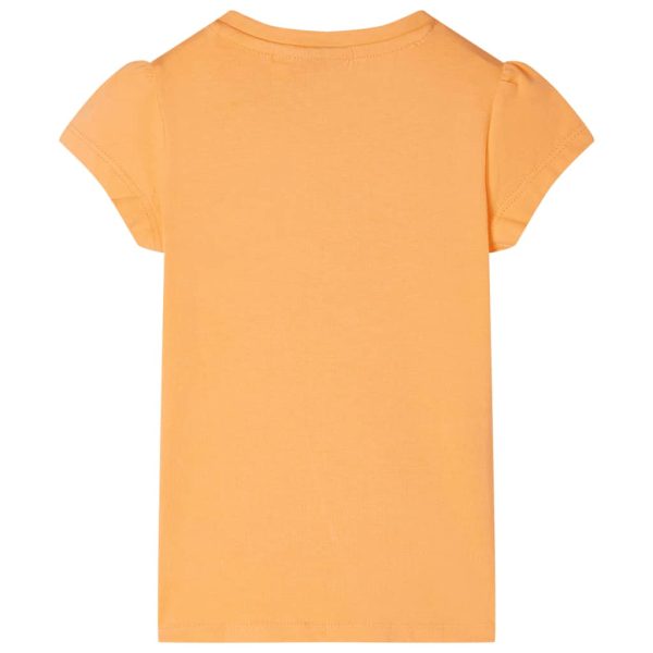 T-shirt de criança laranja-brilhante 92 - Image 2