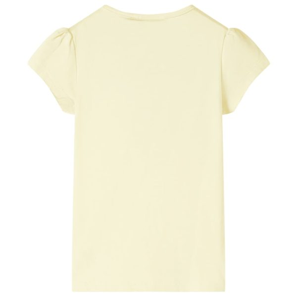 T-shirt de criança amarelo-suave 116 - Image 2