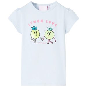 T-shirt para criança azul-claro 116