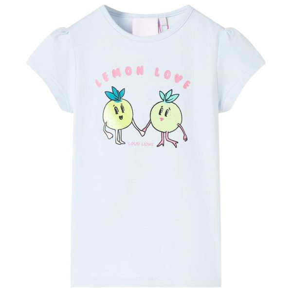 T-shirt para criança azul-claro 116