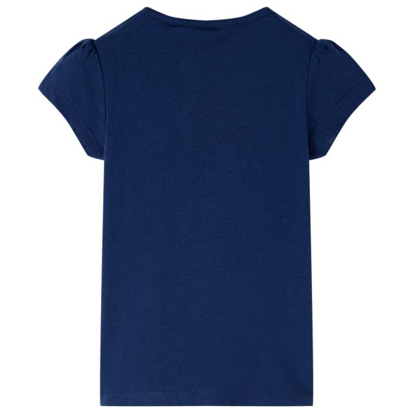 T-shirt infantil azul-escuro 104 - Image 2