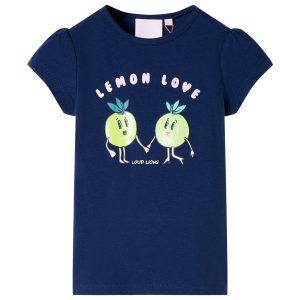 T-shirt infantil azul-escuro 140