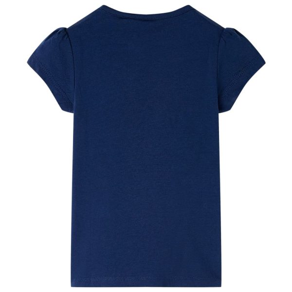 T-shirt infantil azul-escuro 140 - Image 2