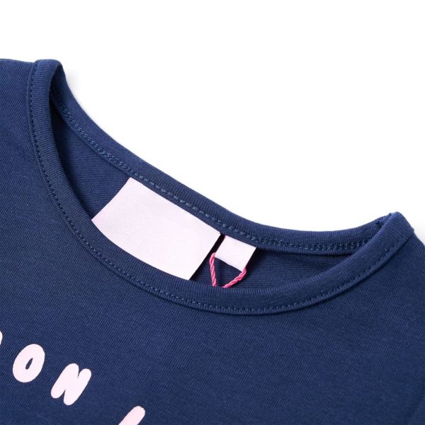 T-shirt infantil azul-escuro 140 - Image 3