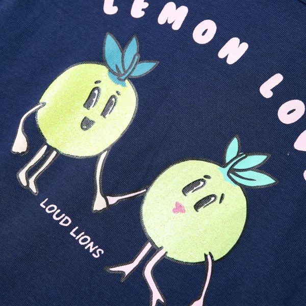 T-shirt infantil azul-escuro 140 - Image 4
