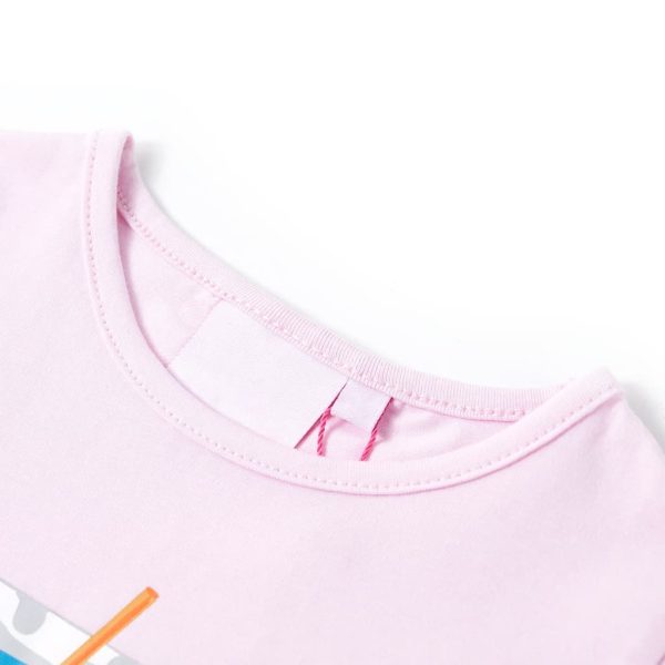 T-shirt de criança rosa suave 92 - Image 3