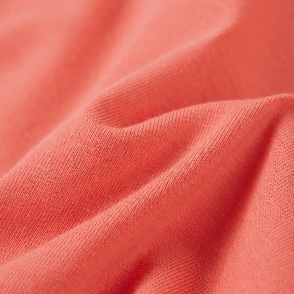 T-shirt para criança manga com folhos cor coral 104 - Image 8