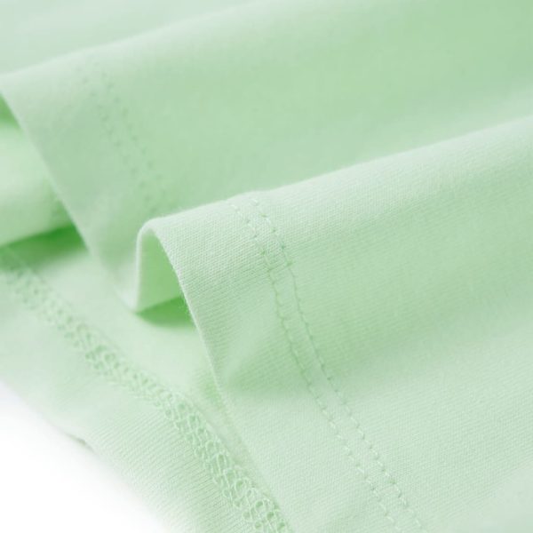 T-shirt para criança manga com folhos verde-suave 128 - Image 6