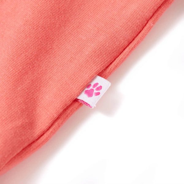 T-shirt de manga curta para criança cor coral 92 - Image 5