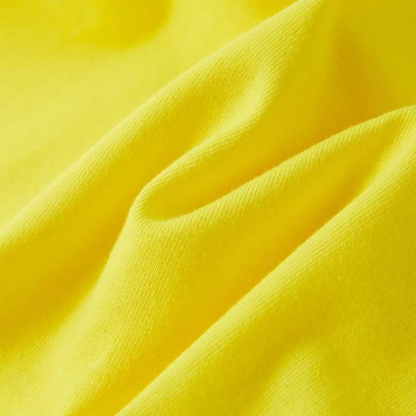 T-shirt de manga curta para criança amarelo-brilhante 92 - Image 7
