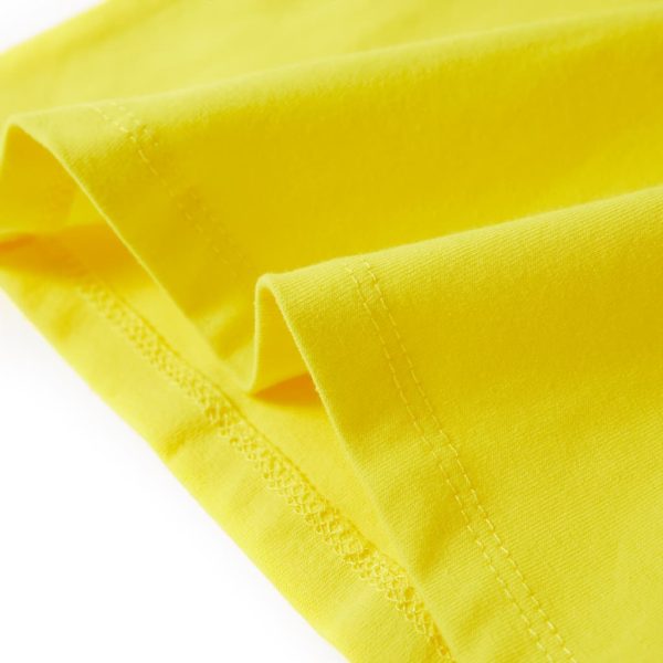 T-shirt de manga curta para criança amarelo-brilhante 104 - Image 6