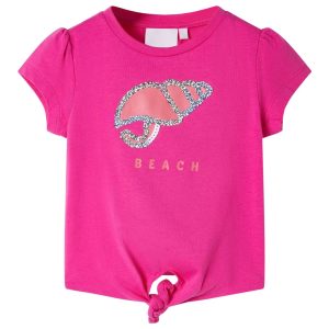 T-shirt de criança rosa-escuro 92