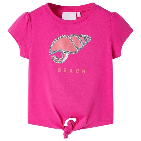 T-shirt de criança rosa-escuro 92