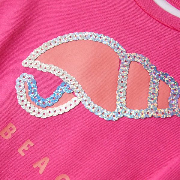 T-shirt de criança rosa-escuro 128 - Image 4