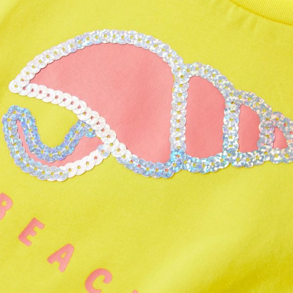T-shirt de criança amarelo 92 - Image 4