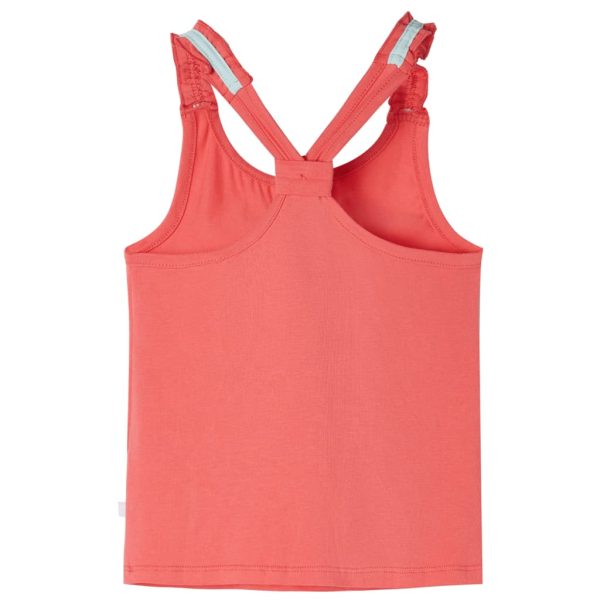 T-shirt de alças para criança coral 140 - Image 2