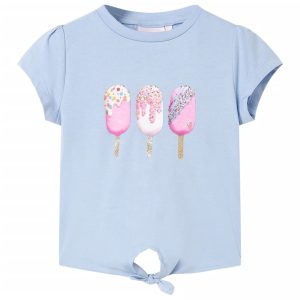 T-shirt de criança azul 128