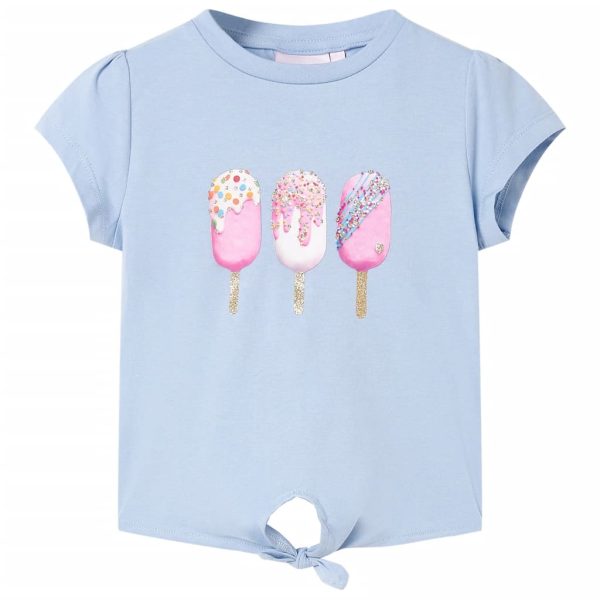 T-shirt de criança azul 128