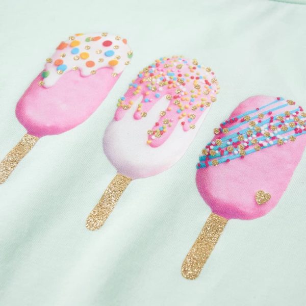 T-shirt infantil menta-claro 92 - Image 4