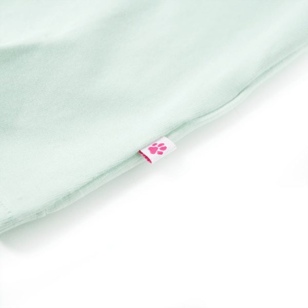 T-shirt infantil menta-claro 128 - Image 5