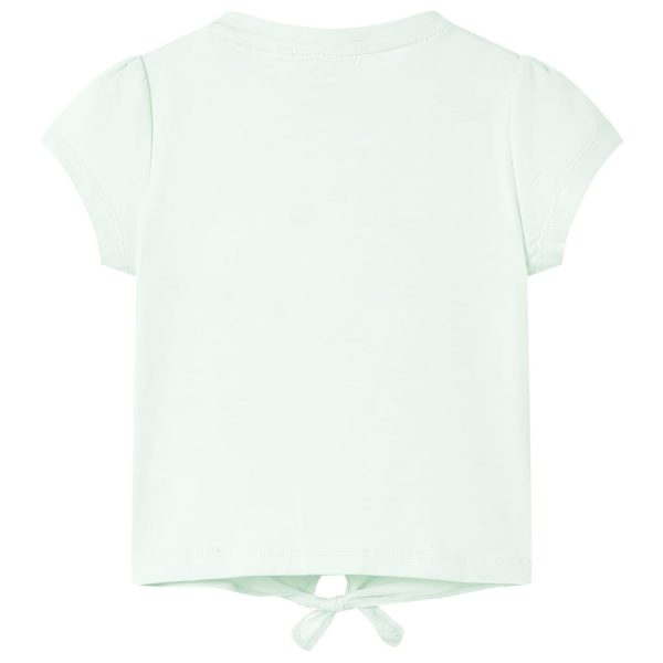 T-shirt infantil menta-claro 140 - Image 2