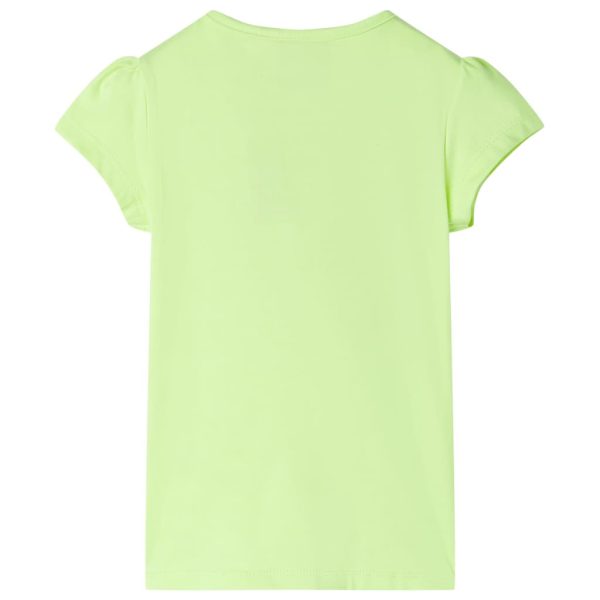 T-shirt de criança amarelo néon 140 - Image 2